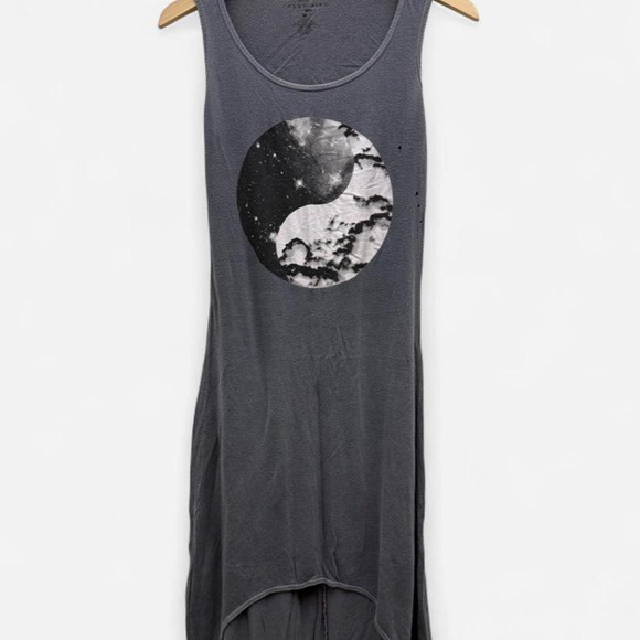 Dresses & Skirts - Jhené Aiko x NEFF soul of summer collaboration gray tank maxi dress  size medium